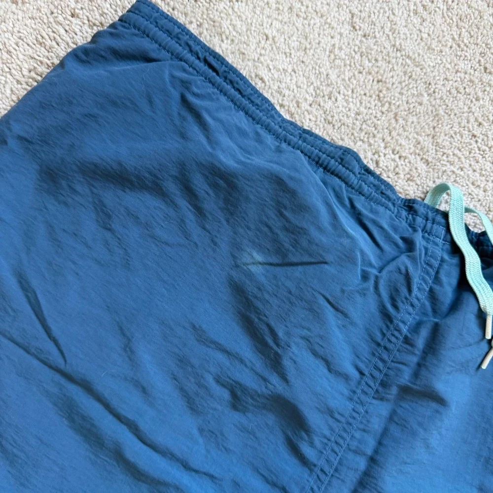 Patagonia Baggies 5 Inseam Shorts Medium Blue Nylon Swim Trunks Pocket
